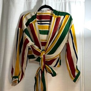 Wrap top Knot top. New without tags